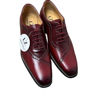 LIBERTYZENO Leather Upper Leather Lining Business Formal Oxford Dress Shoes 8.5